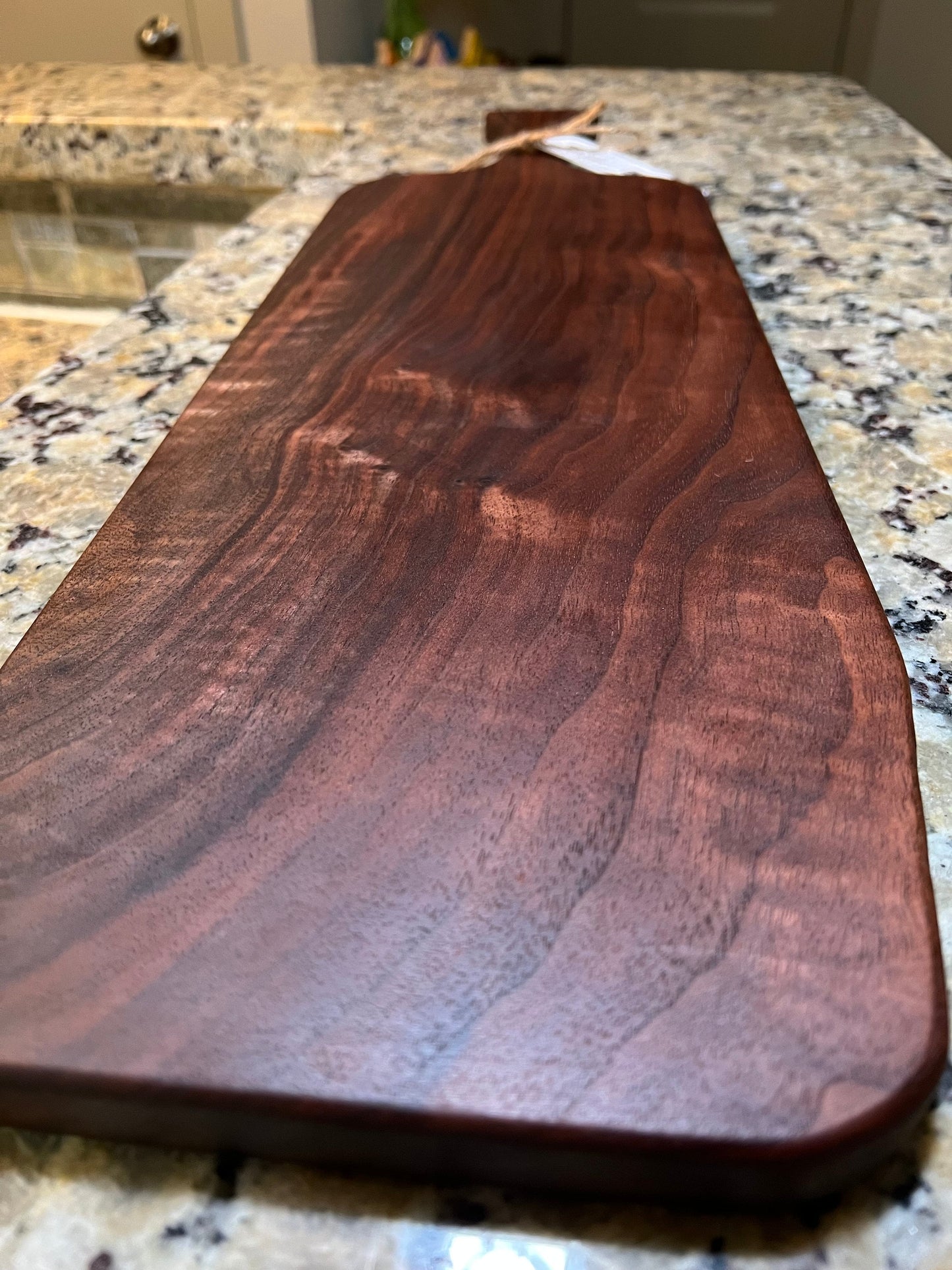Single Handle Walnut Serving Board #3