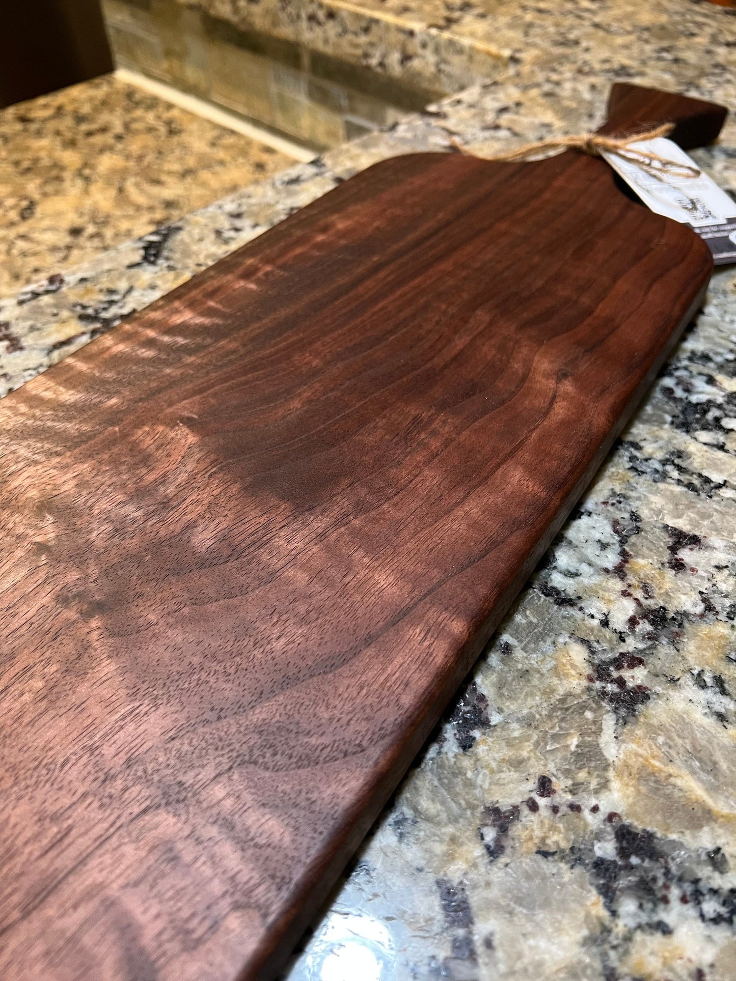 Single Handle Walnut Serving Board #3