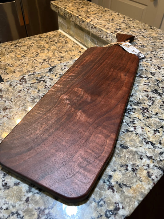 Single Handle Walnut Serving Board #3