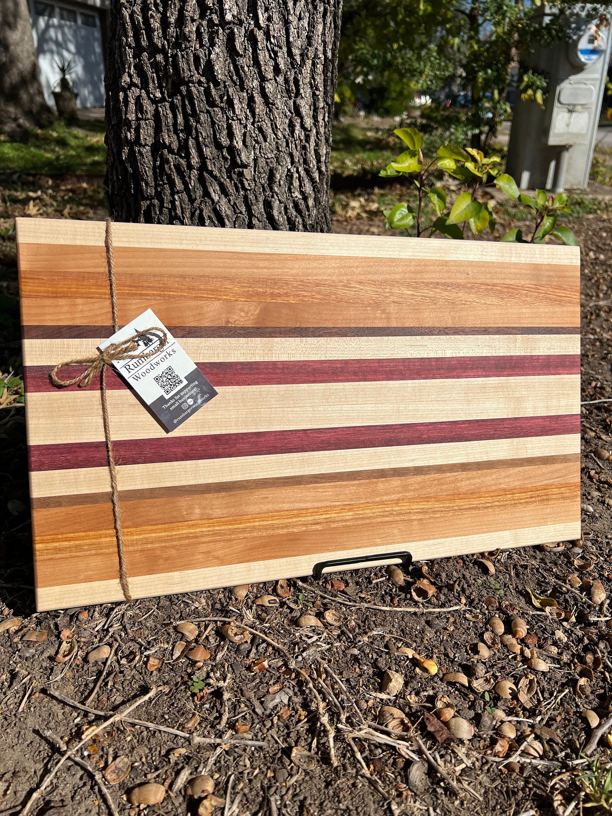 Face and Edge Grain Cutting Board Walnut/Maple/Cherry/Canary/Purple Heart