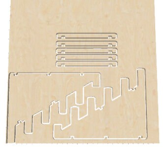 Cutting Board Display Stand / Craft Market Display / Downloadable File / SVG