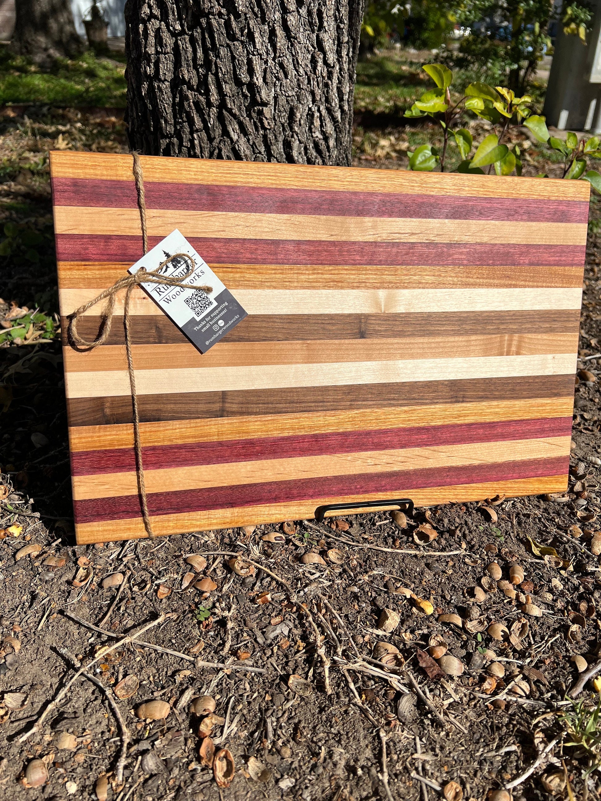 Face and Edge Grain “The color of woods” Cutting Board